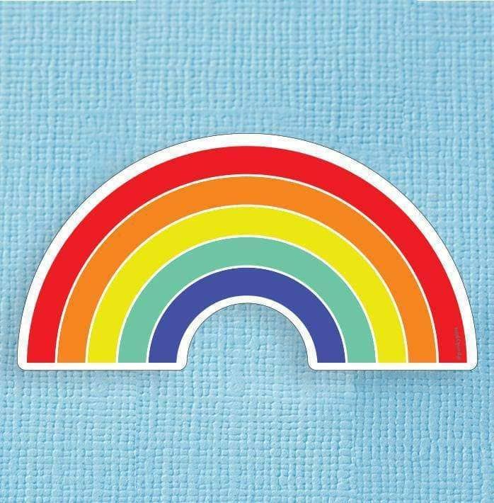 Punky Pins - Grand autocollant en vinyle Rainbow