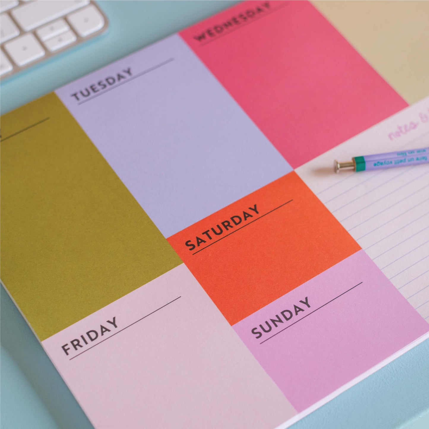 Good Tuesday (Once Upon a Tuesday) - Bloc-notes hebdomadaire A4 | Block My Life