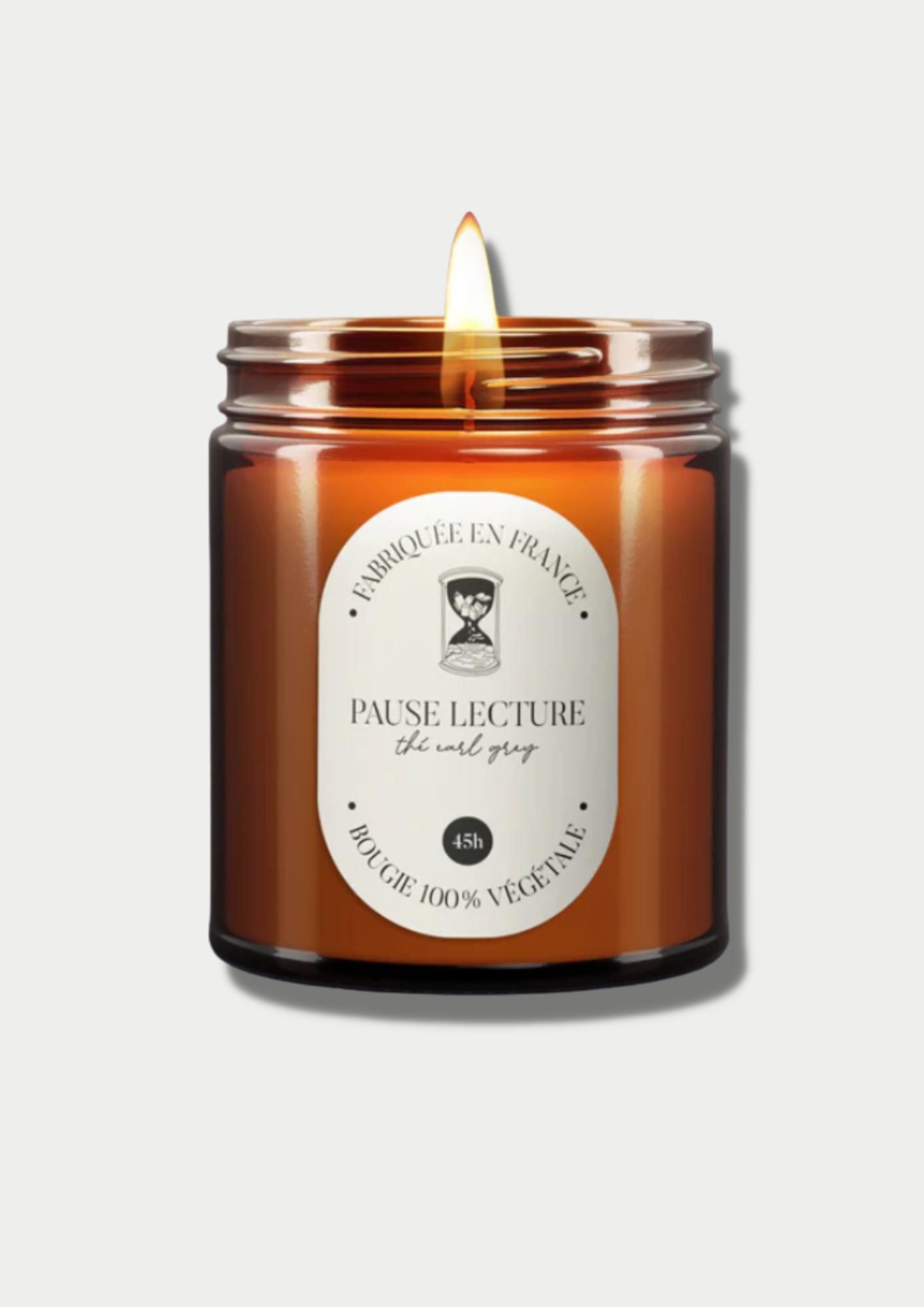 Zigzag Island - Bougie végétale "Pause lecture" en pot d'apothicaire