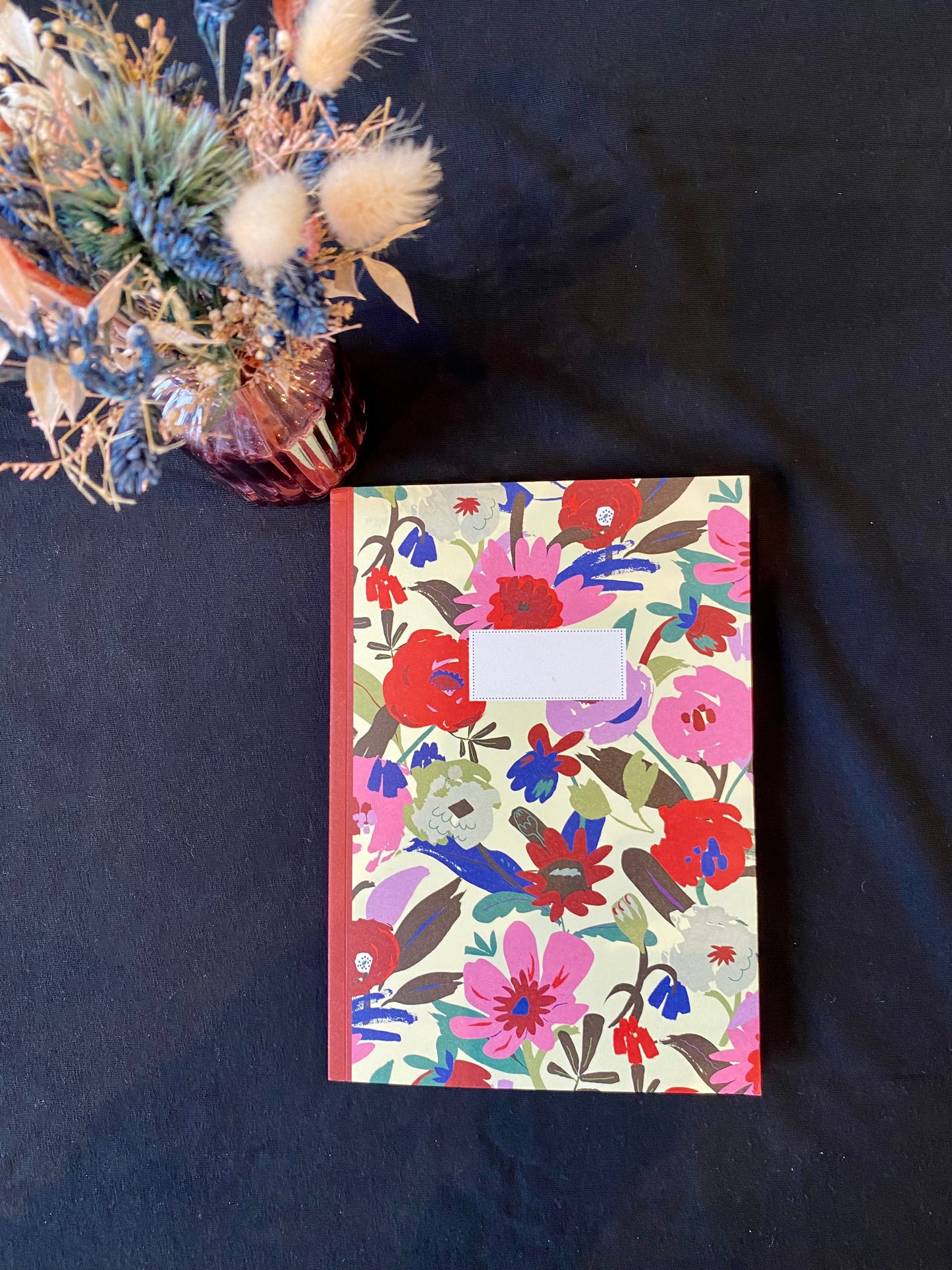 Cahier moyen - Jardin fleuri