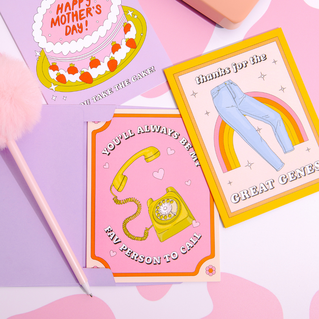 Party Mountain Paper co. - Personne préférée à appeler | Carte pour la fête des mères