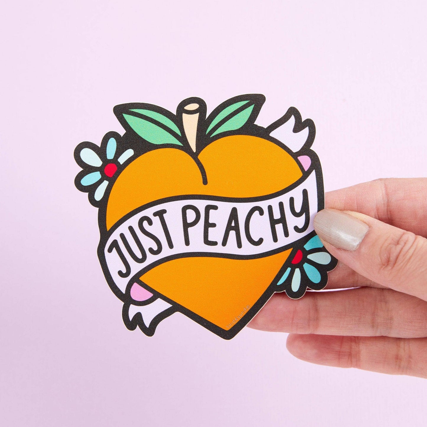 Punky Pins - Sticker vinyle Just Peachy
