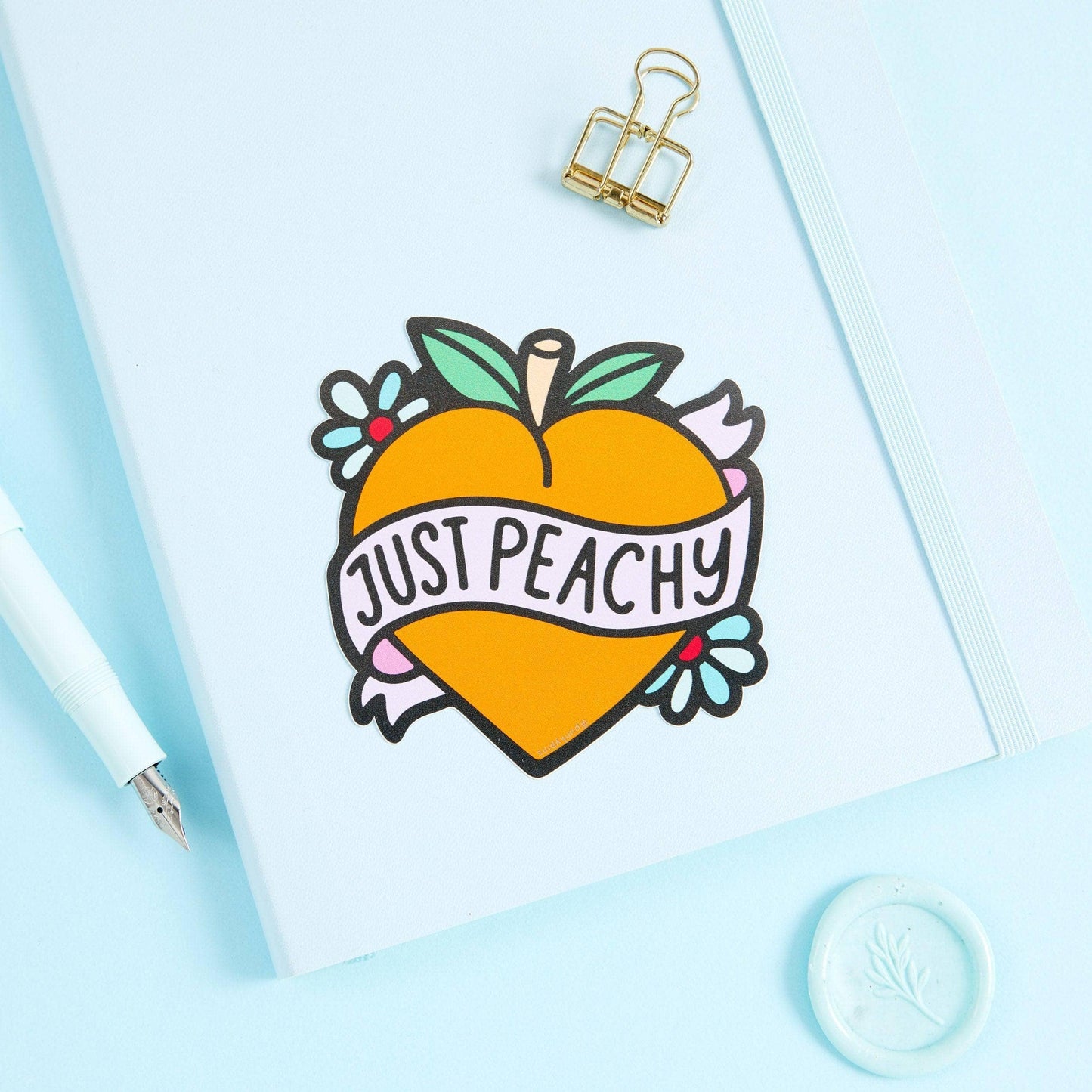 Punky Pins - Sticker vinyle Just Peachy