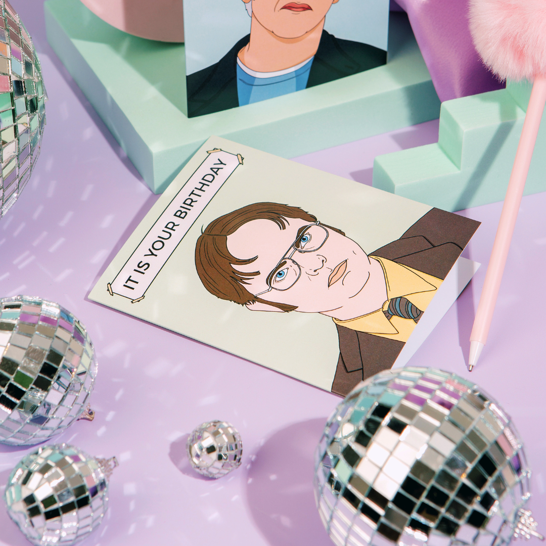 Party Mountain Paper co. - Dwight Birthday | Carte d'anniversaire