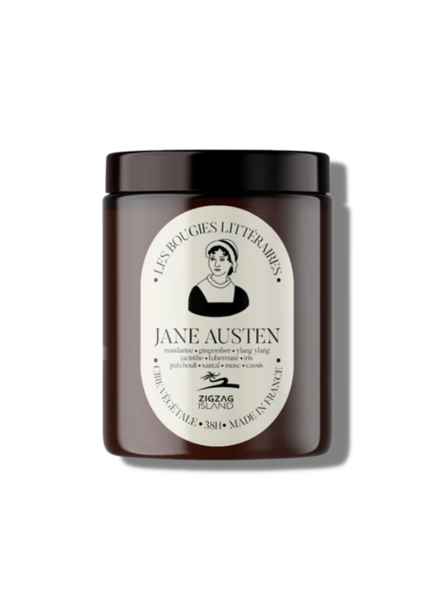 Zigzag Island - Bougie "Jane Austen" en pot d'apothicaire