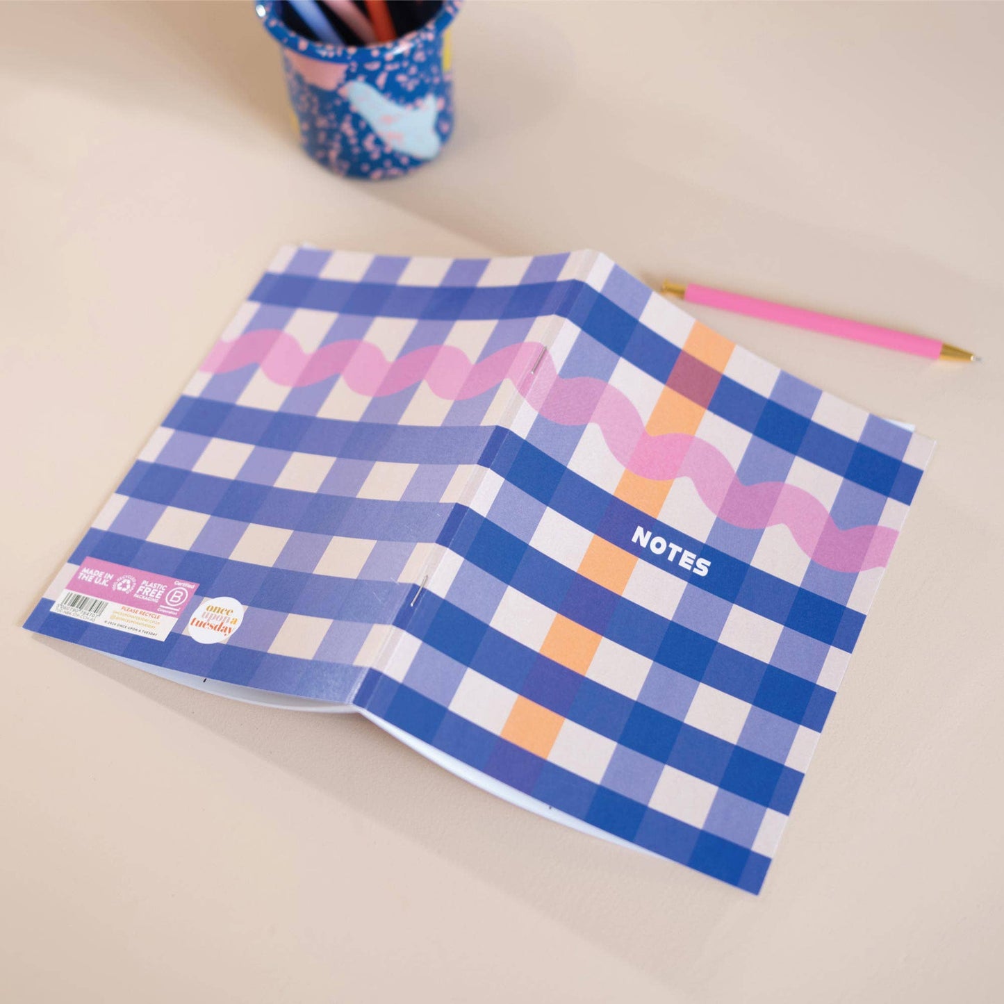 Good Tuesday (Once Upon a Tuesday) - Carnet à carreaux A5 Cobalt