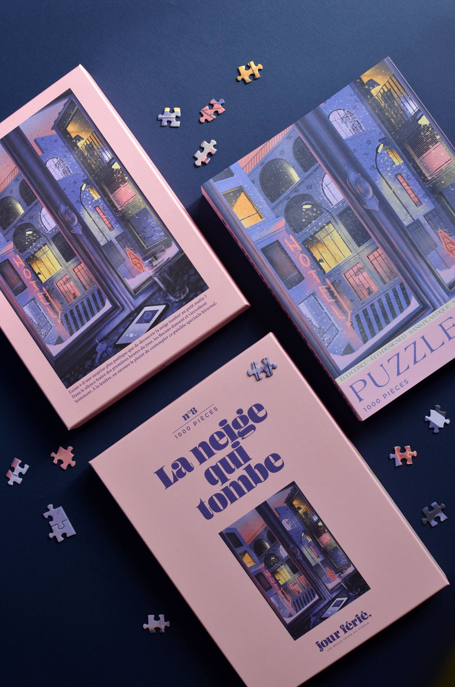 Jour Ferie - La neige qui tombe Puzzle 1000 pcs