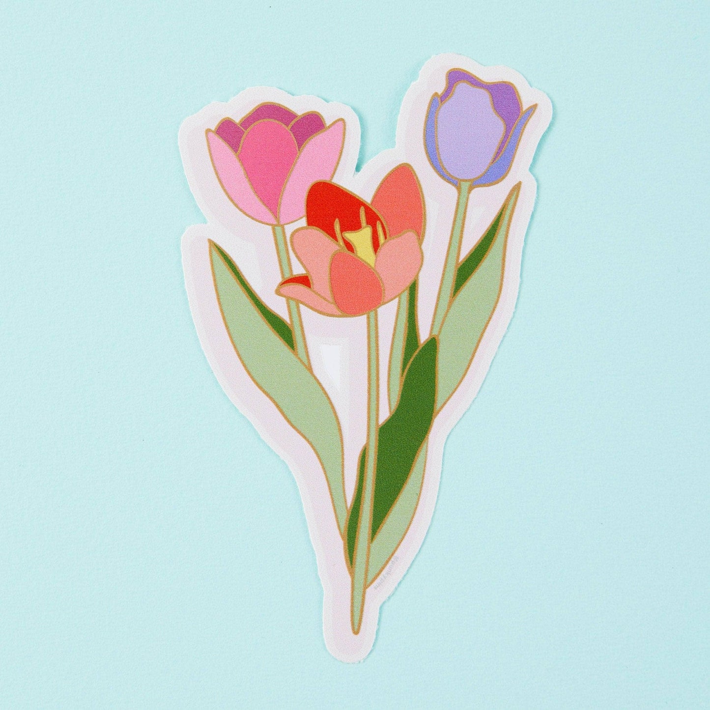Punky Pins - Sticker vinyle fleurs tulipes