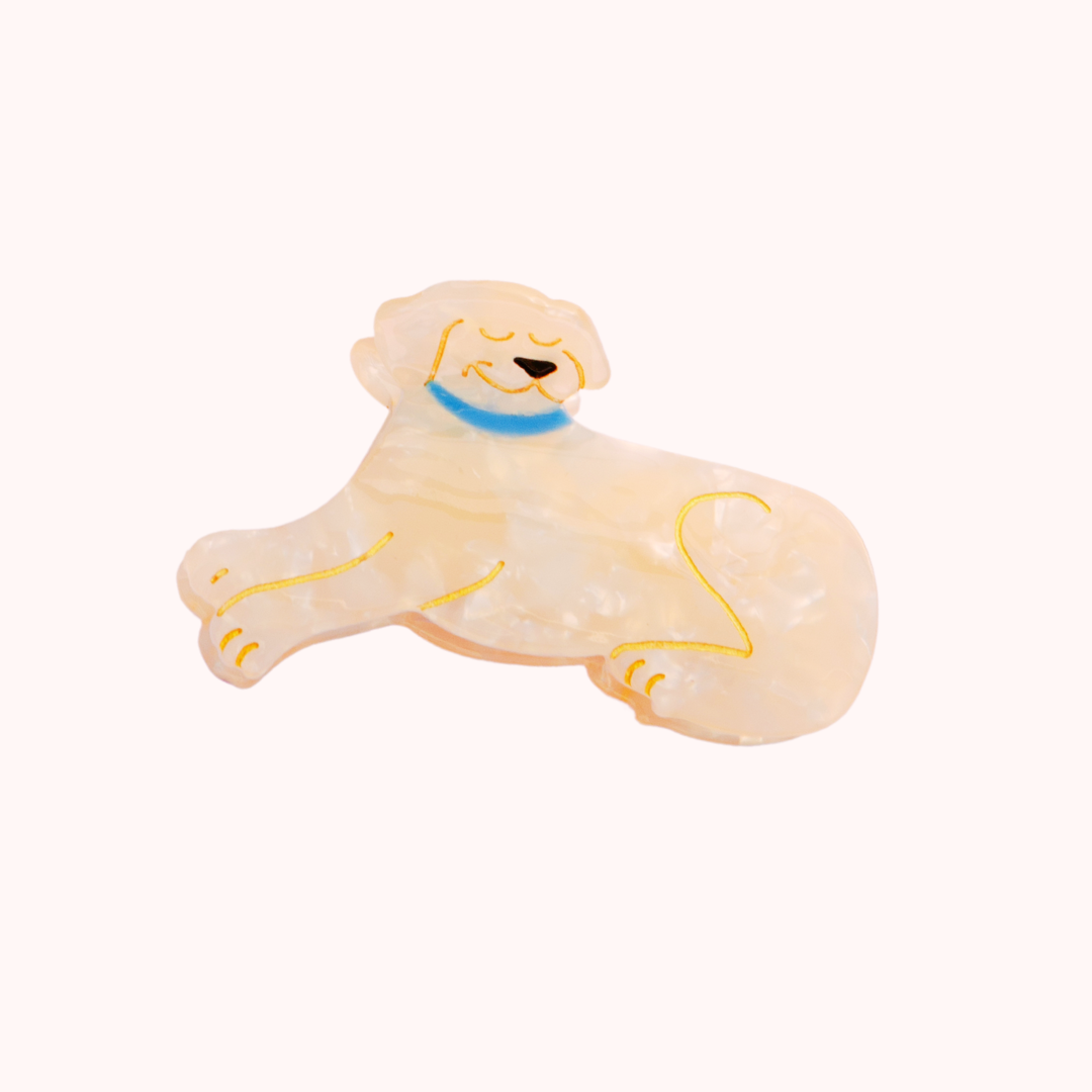 Barrette chien couché - Doug
