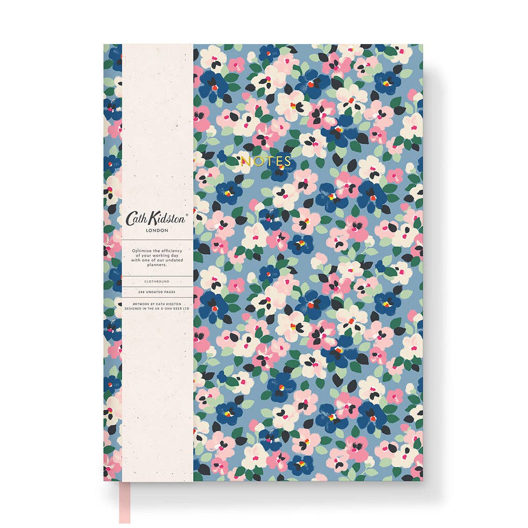 Carnet en lin Painted Pansies de Cath Kidston