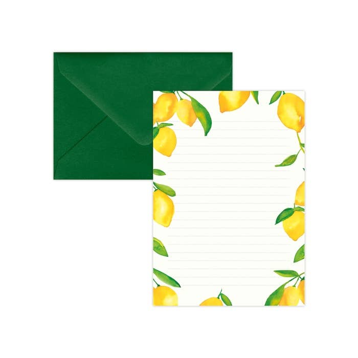 Quartier Libre Papier - Coffret de Papier à Lettre Citrons Quartier Libre