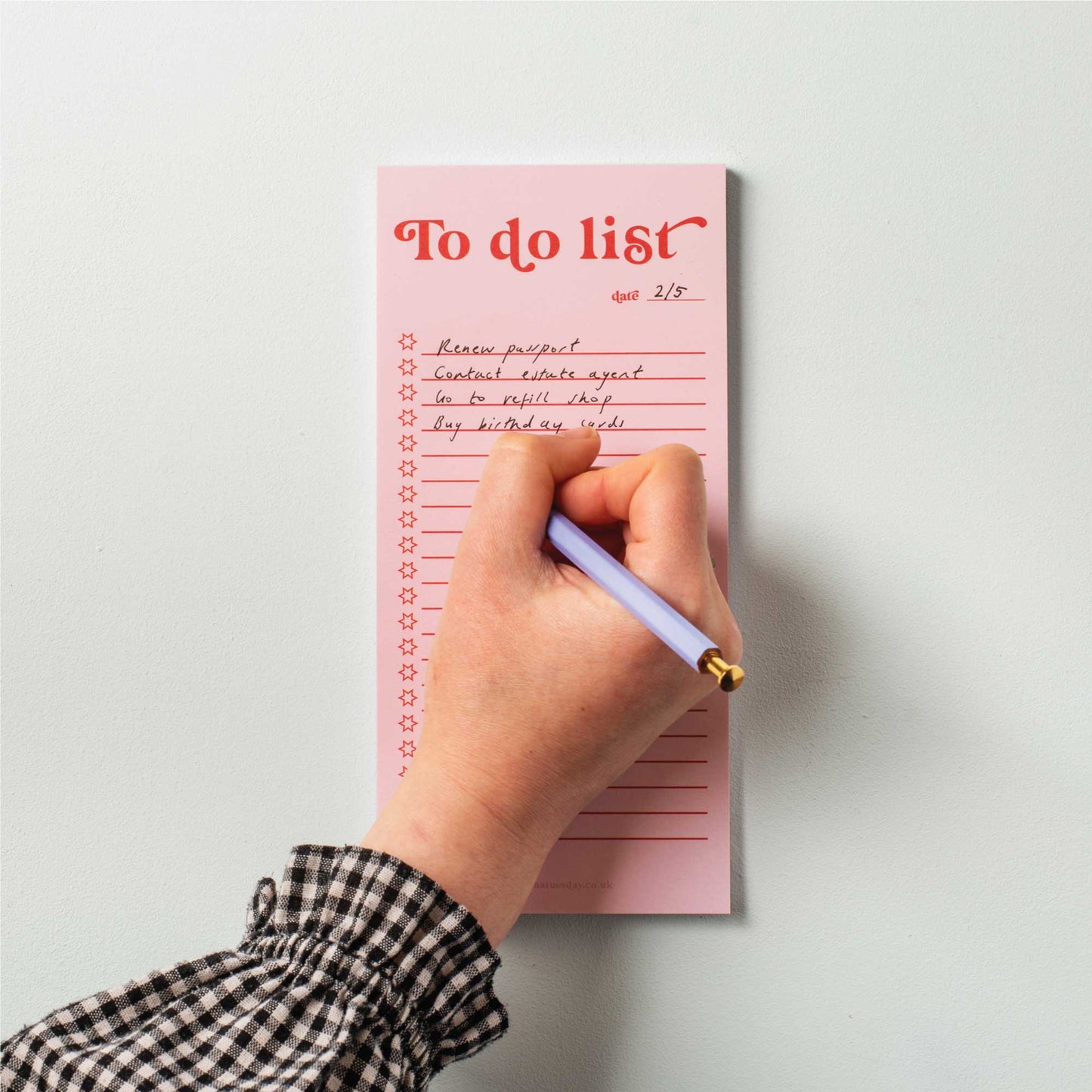 Good Tuesday (Once Upon a Tuesday) - Bloc de listes de choses à faire | Rose et rouge
