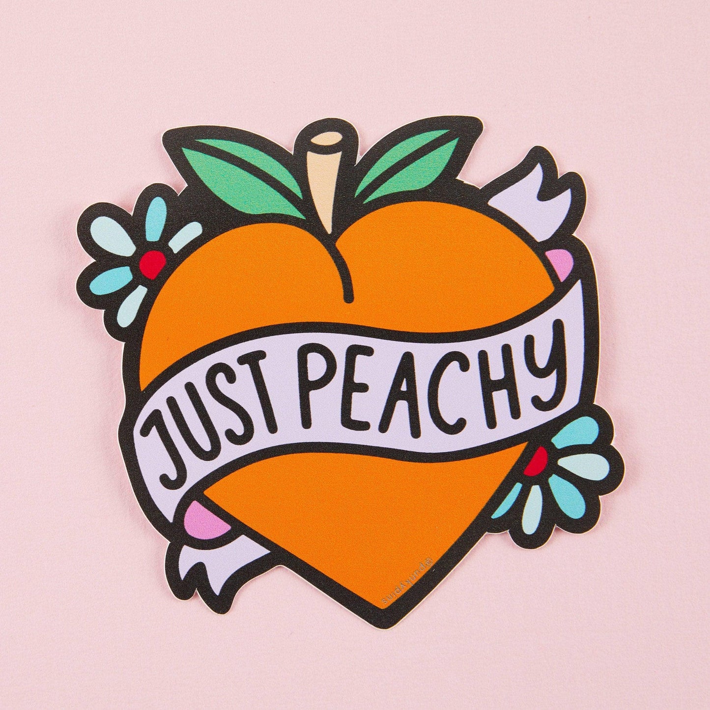Punky Pins - Sticker vinyle Just Peachy