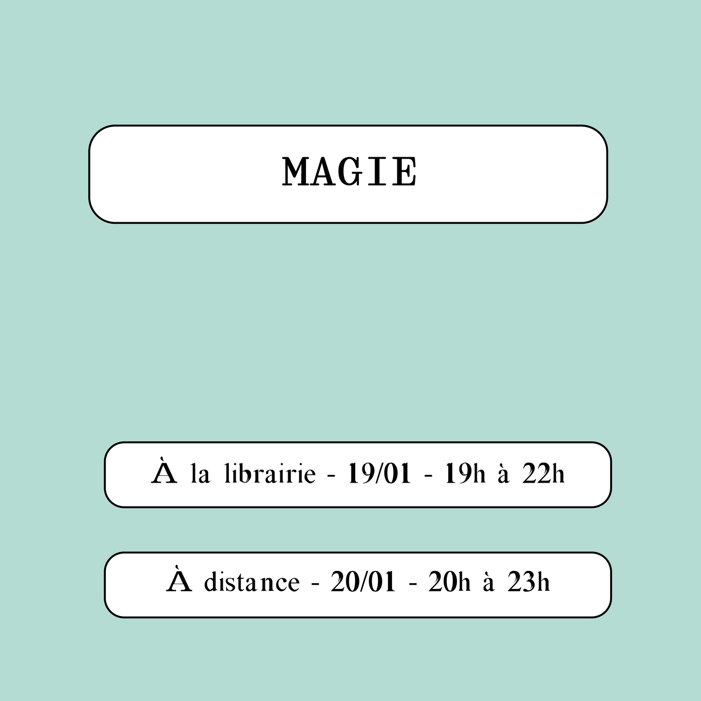 Atelier d'écriture "Magie" le 19/01