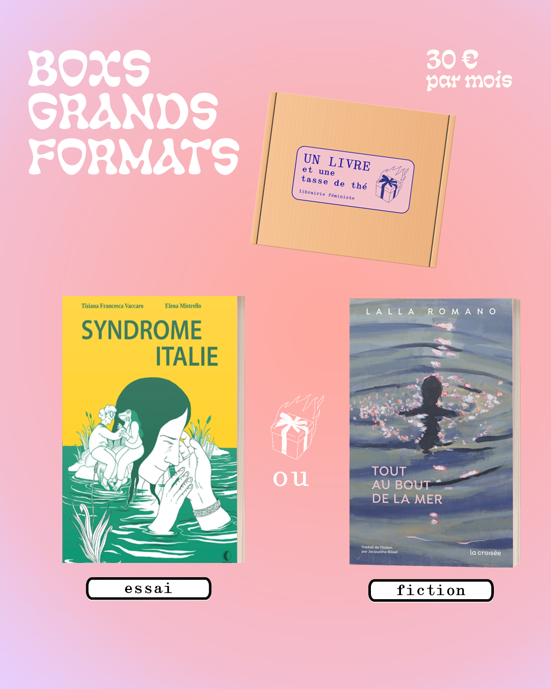 Box féministe grand format (abonnement 6 mois)