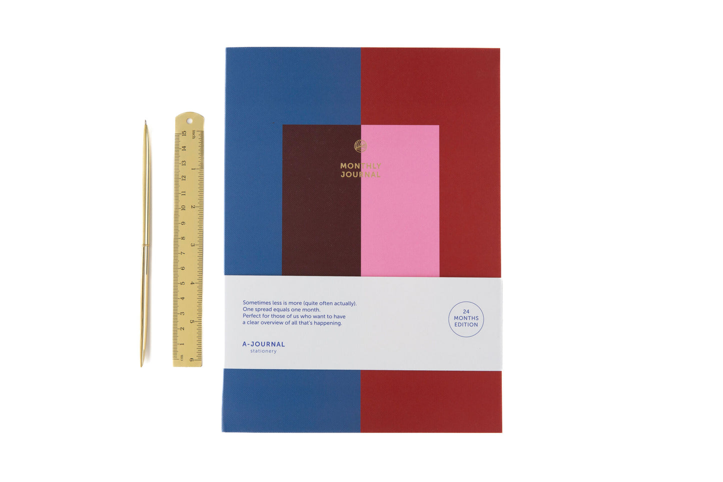 Journal agenda mensuel de 24 mois - A-stationery