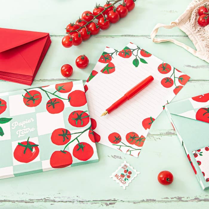 Quartier Libre Papier - Coffret de Papier à Lettre Tomates Quartier Libre