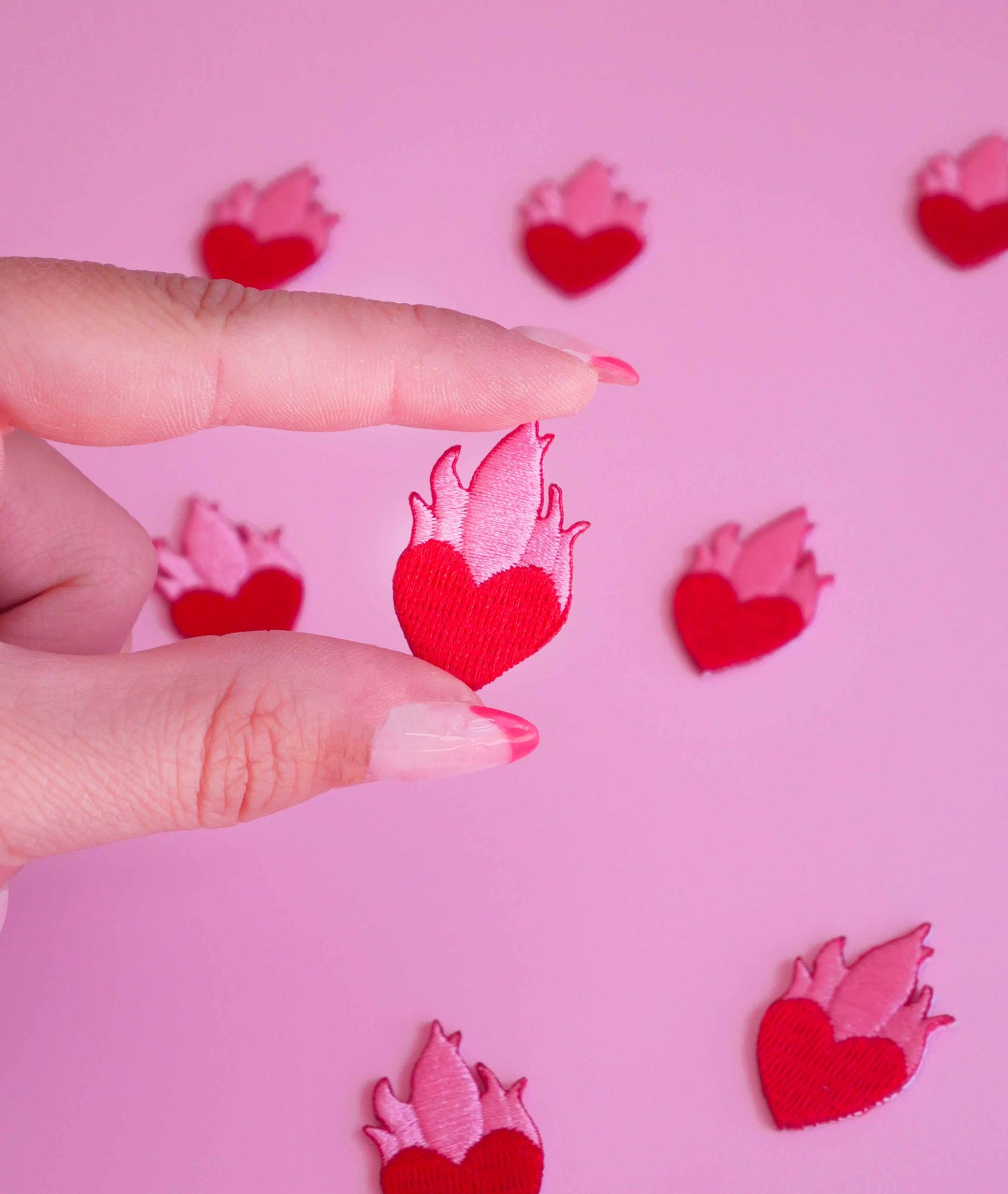 MALICIEUSE - Mini Patch Coeur Enflammé
