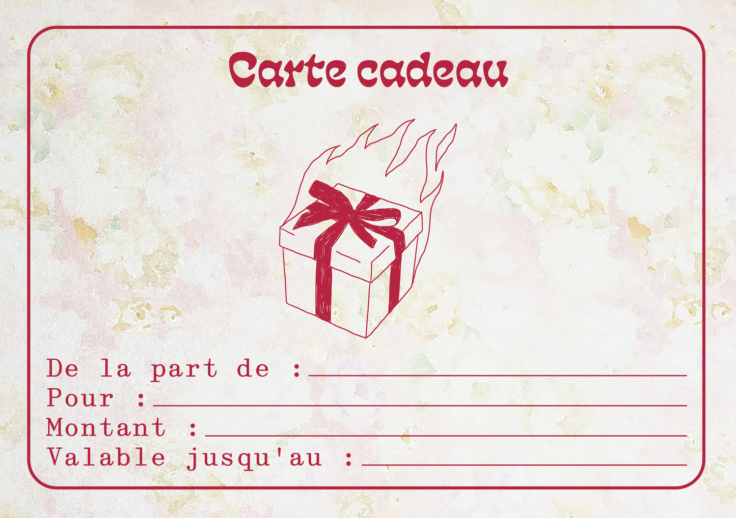 Carte - cadeau
