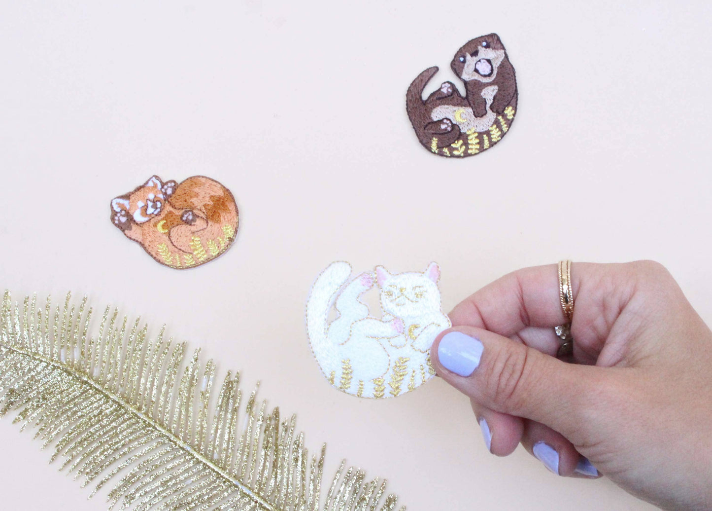 MALICIEUSE - Patch thermocollant Chat blanc féerique