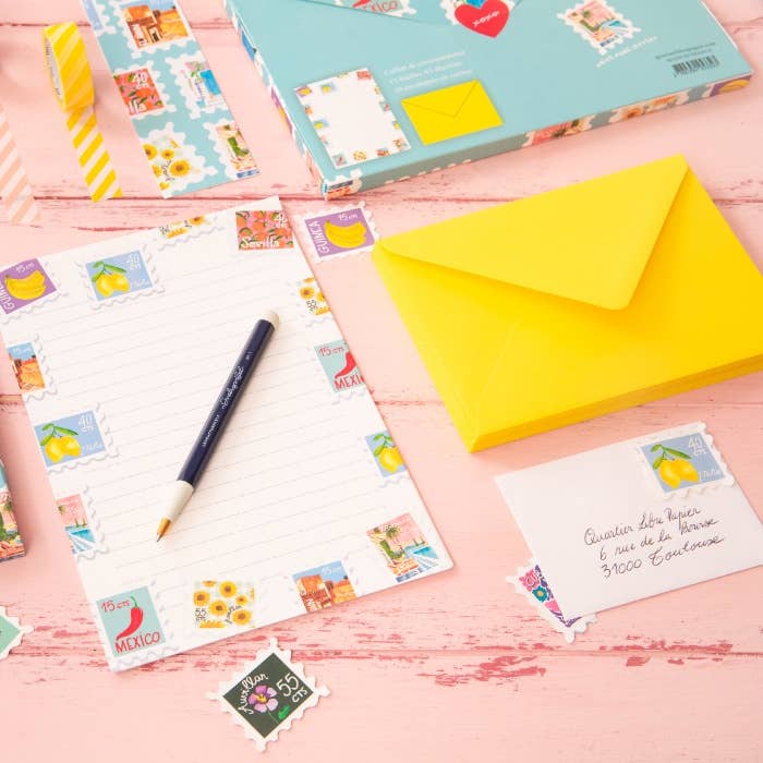 Quartier Libre Papier - Coffret de Papier à Lettre Write more Letters Quartier Libre