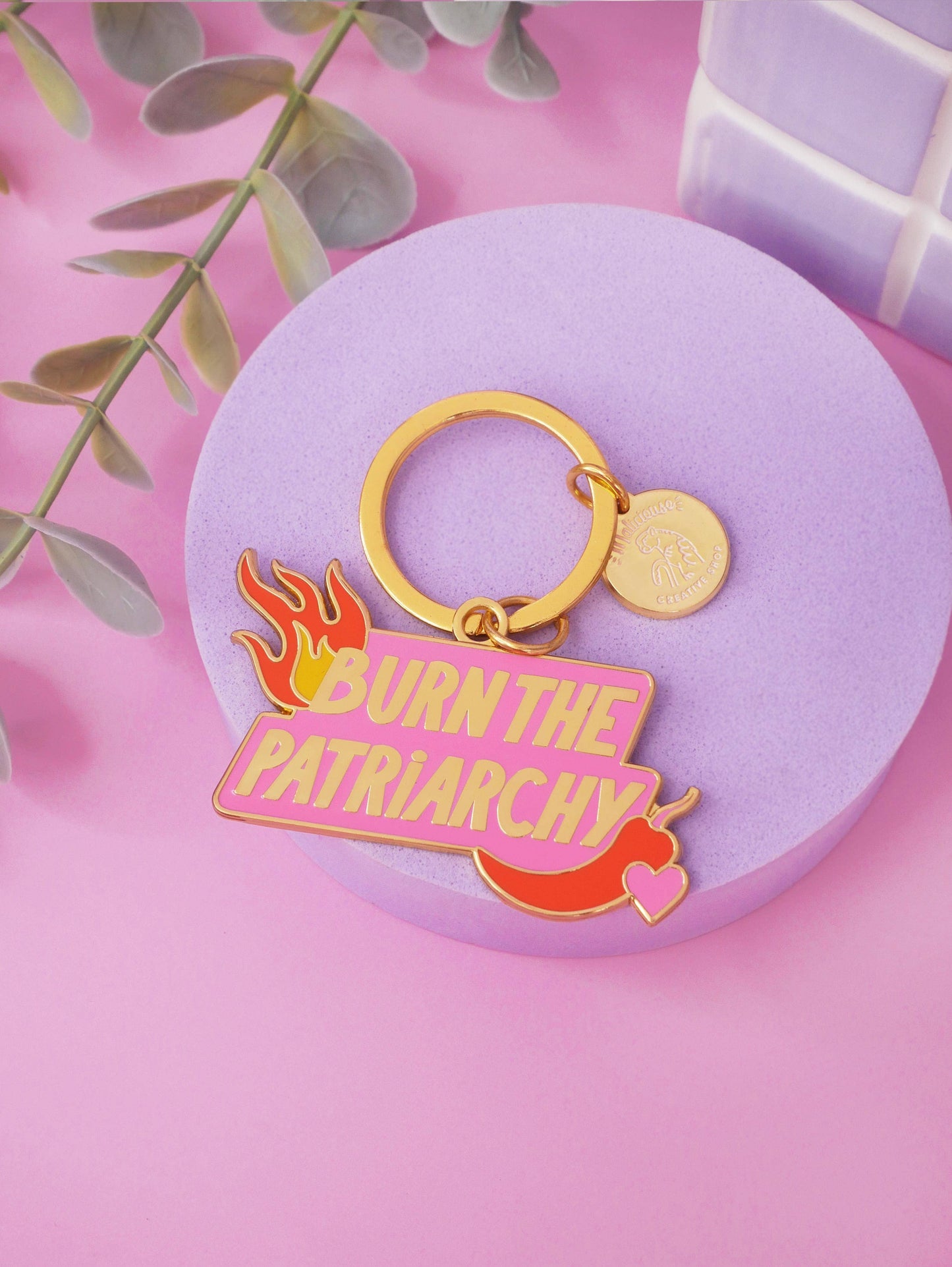 MALICIEUSE - Porte-clé Burn the Patriarchy Limistic