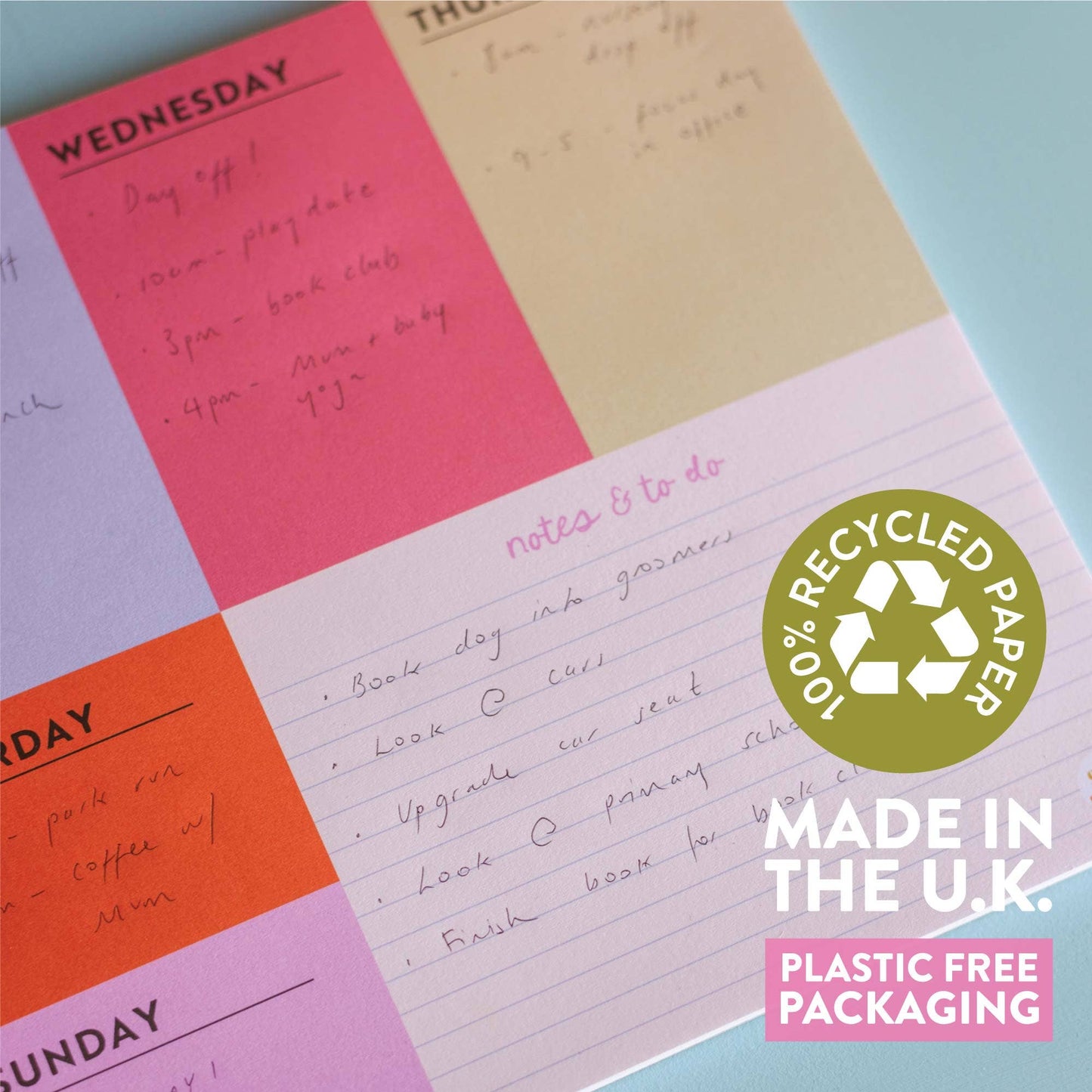 Good Tuesday (Once Upon a Tuesday) - Bloc-notes hebdomadaire A4 | Block My Life