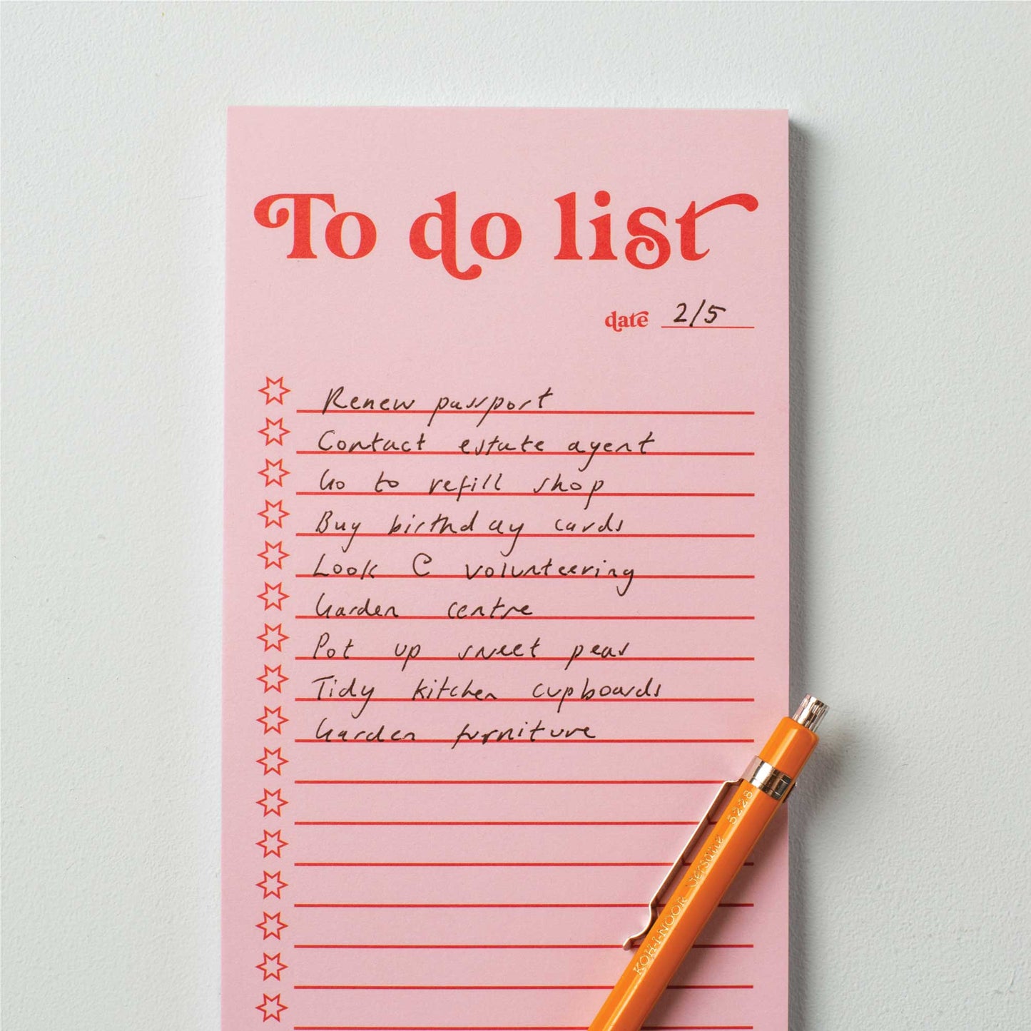 Good Tuesday (Once Upon a Tuesday) - Bloc de listes de choses à faire | Rose et rouge
