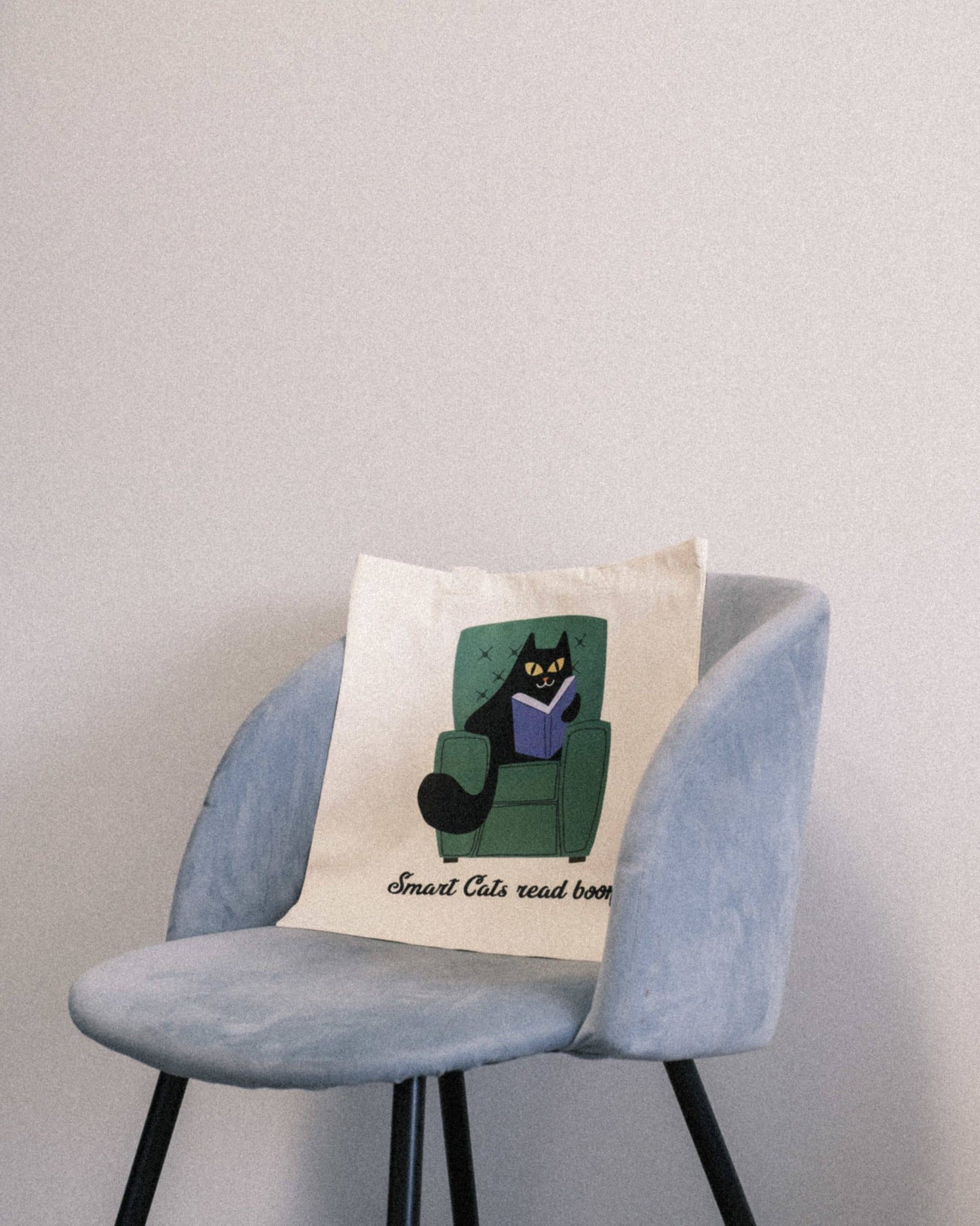 Zigzag Island - TOTE BAG BIO "SMART CATS READ BOOKS"