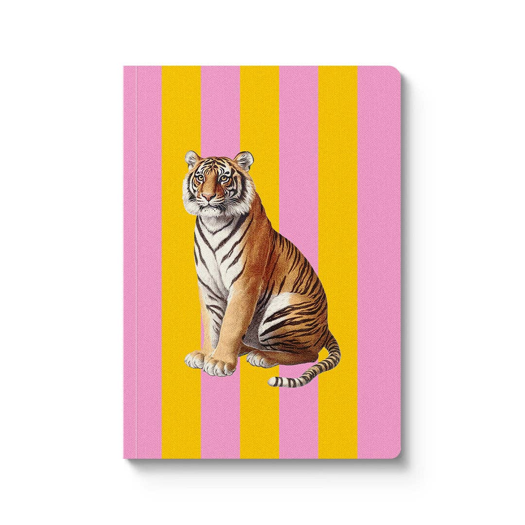 Carnet à couverture souple Tigre rayé (A5)