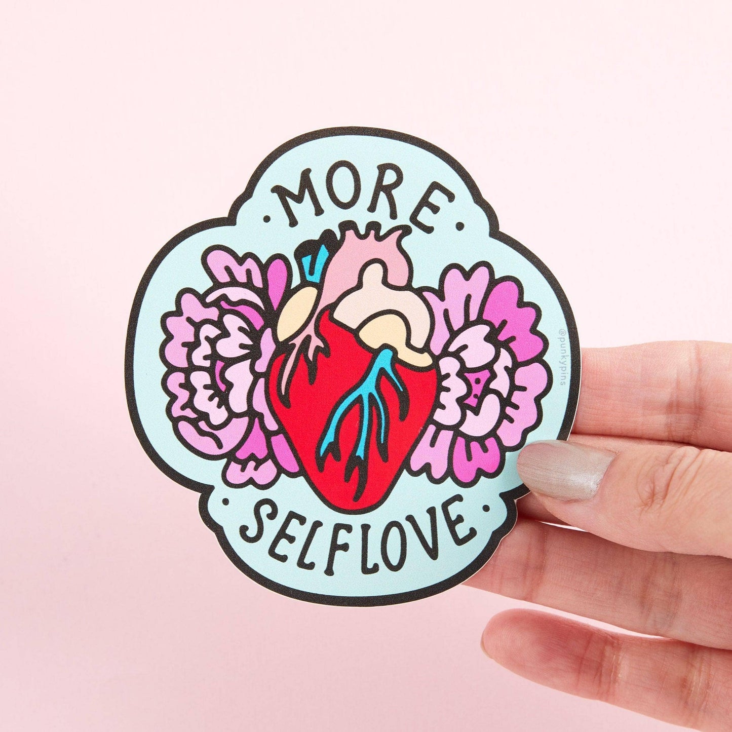 Punky Pins - Plus d'autocollant en vinyle pour l'amour