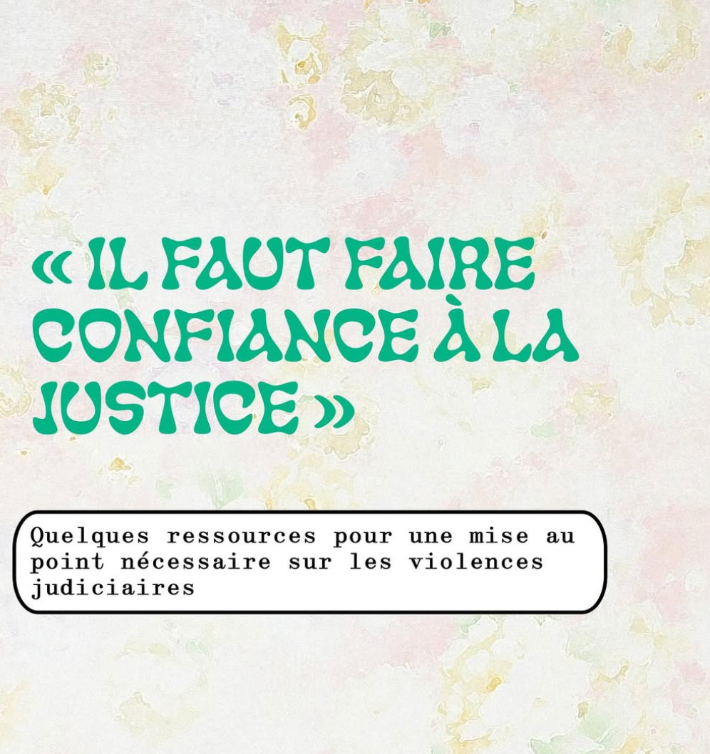 Il faut faire confiance en la justice
