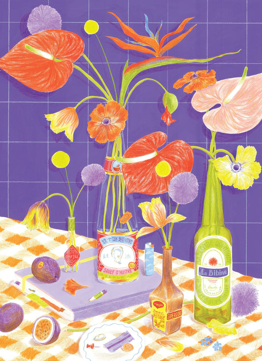 Jour Ferie - Des fleurs sur la table