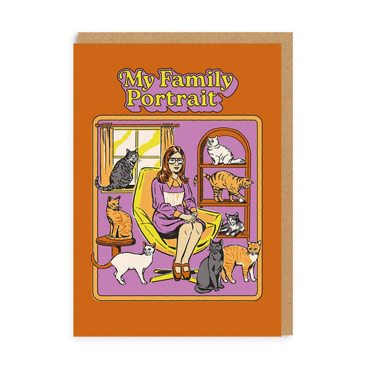 Carte de vœux portrait de famille
