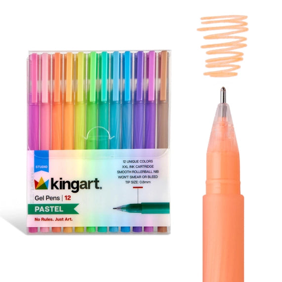 Stylo gels - 12 couleurs
