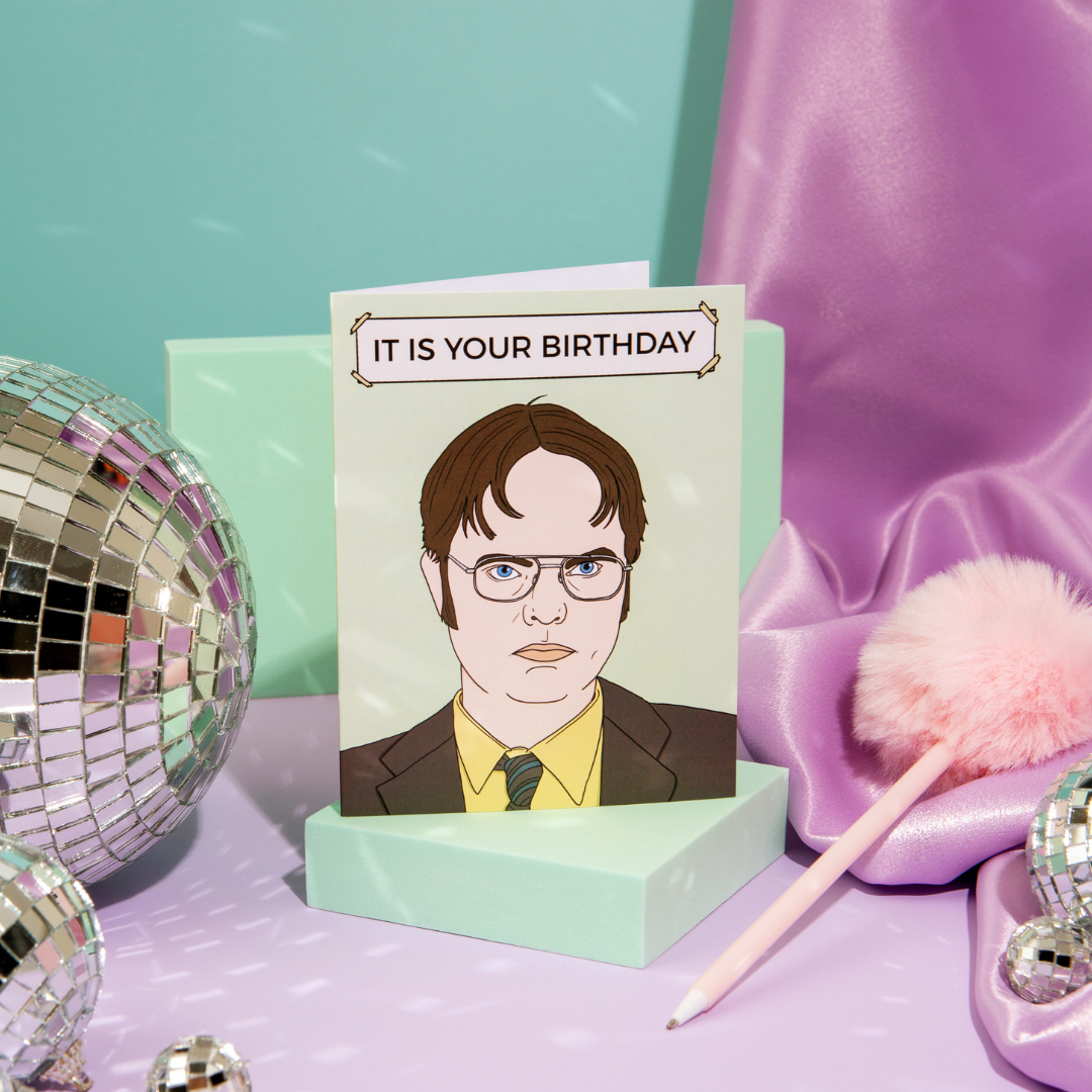 Party Mountain Paper co. - Dwight Birthday | Carte d'anniversaire