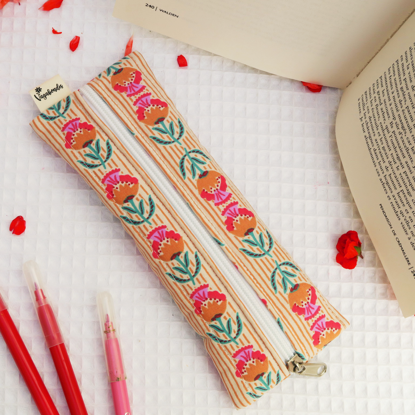 Trousse plate en coton - Vagabones