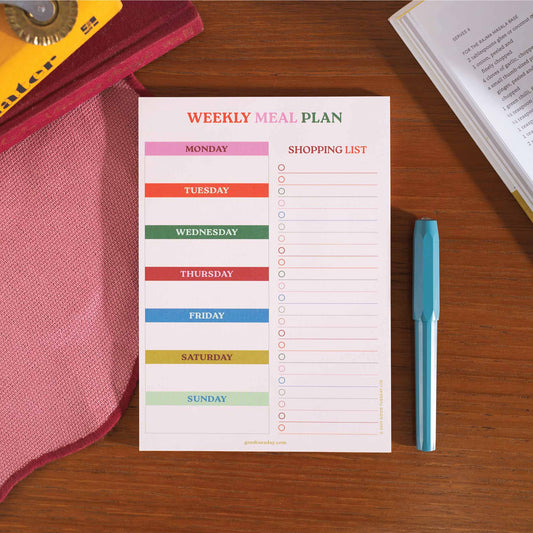 Good Tuesday (Once Upon a Tuesday) - Planificateur de repas A5 & Liste de courses | Travaillez dur, soyez gentil