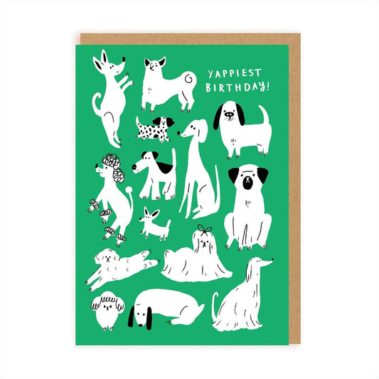 Carte de vœux Yappy Birthday Dogs