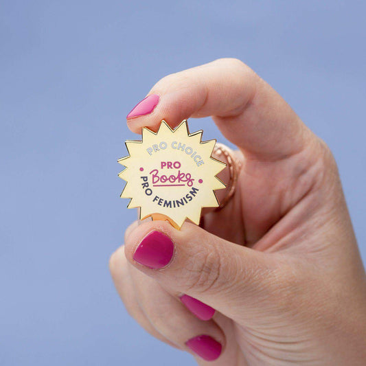 Punky Pins - Épinglette Pro Choice, Pro Books, Pro Feminism