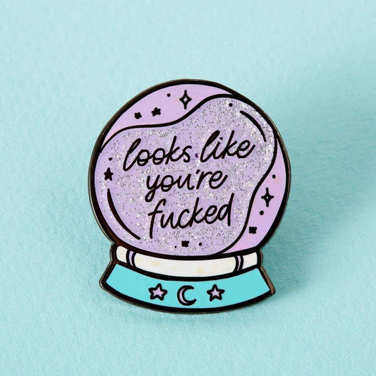 Punky Pins - Épinglette en émail de boule de cristal You're Fucked