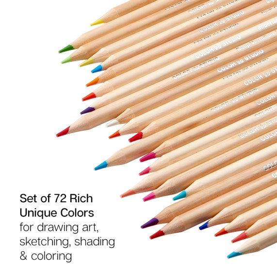 Coffret de crayons de couleur Studio - Mine tendre - 72 couleurs