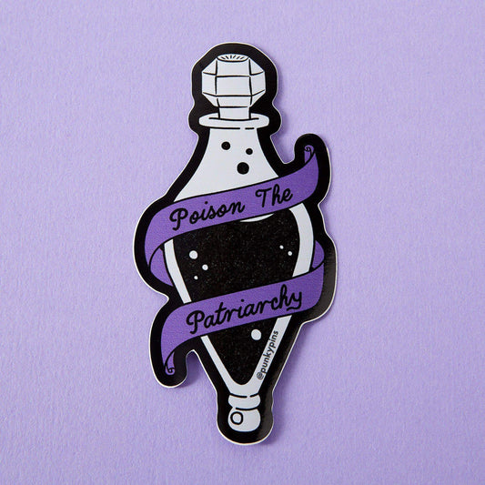 Punky Pins - Autocollant pour ordinateur portable Poison the Patriarchy