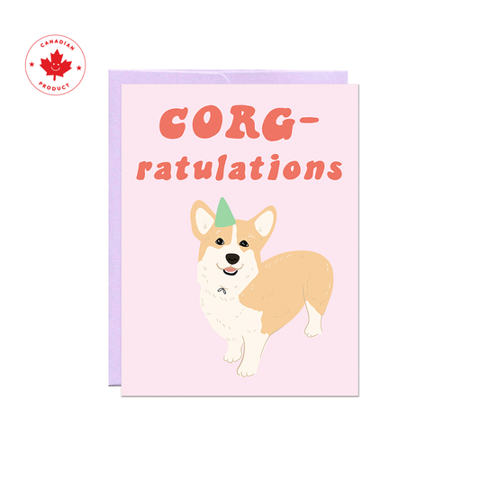 Party Mountain Paper co. - Corg-rulations | Carte de félicitations