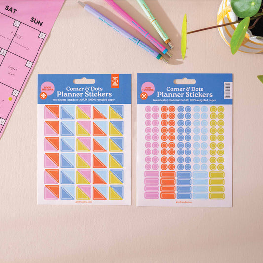 Good Tuesday (Once Upon a Tuesday) - Autocollants de planificateur Corner & Dot | Autocollants en papier recyclé