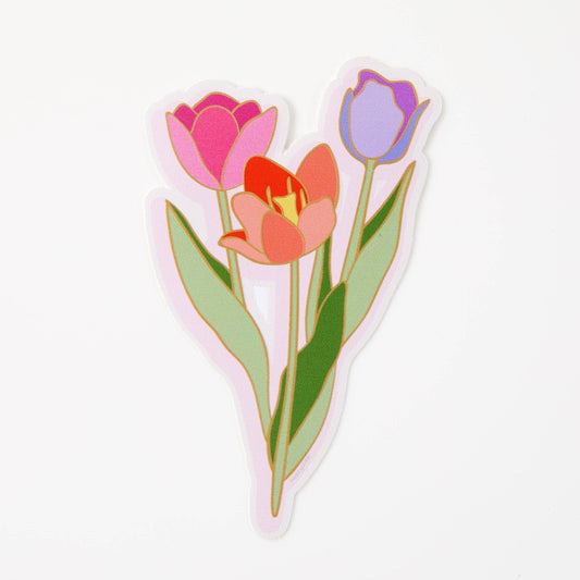 Punky Pins - Sticker vinyle fleurs tulipes