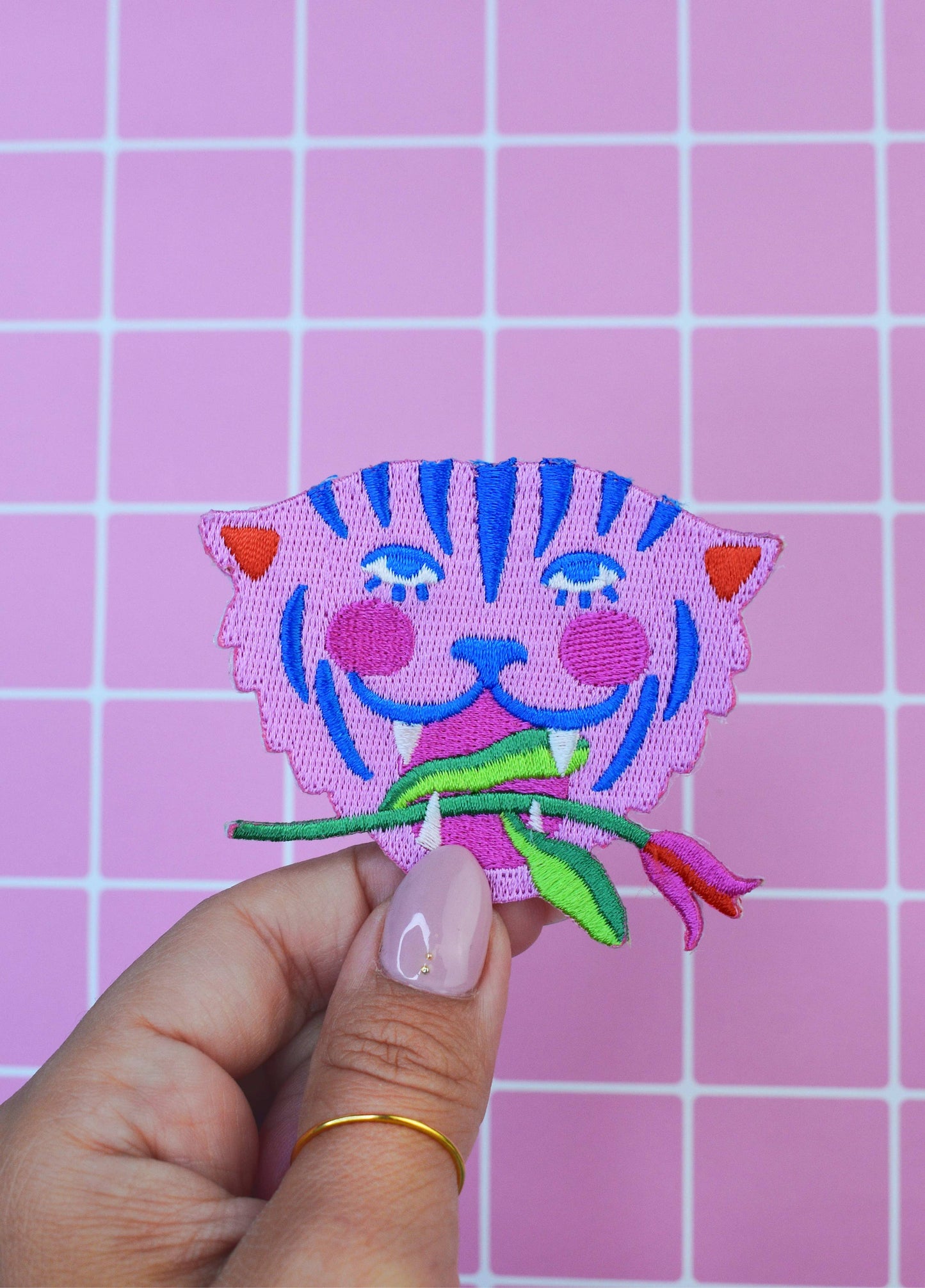 MALICIEUSE - Patch Thermocollant Tiger Pink Limistic