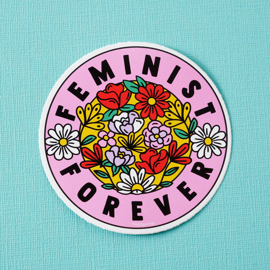 Punky Pins - Autocollant en vinyle Feminist Forever