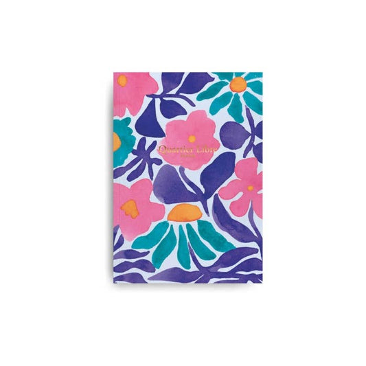 Quartier Libre Papier - Petit carnet Flowers Quartier Libre