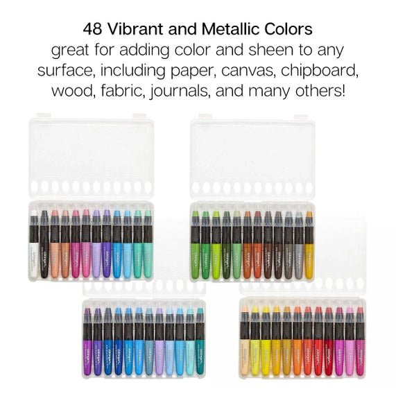 Crayons gel pour techniques mixtes - 48 couleurs